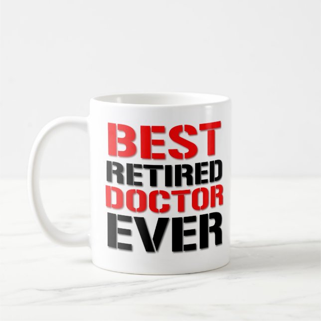 Mug Docteur retraité par meilleur Ever Funny docteur (Gauche)