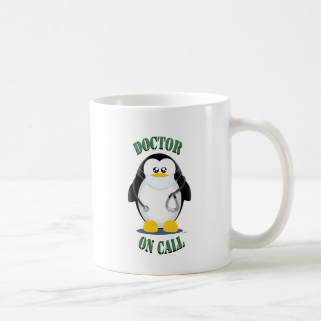 Mug Docteur sur le pingouin d'appel (Droite)