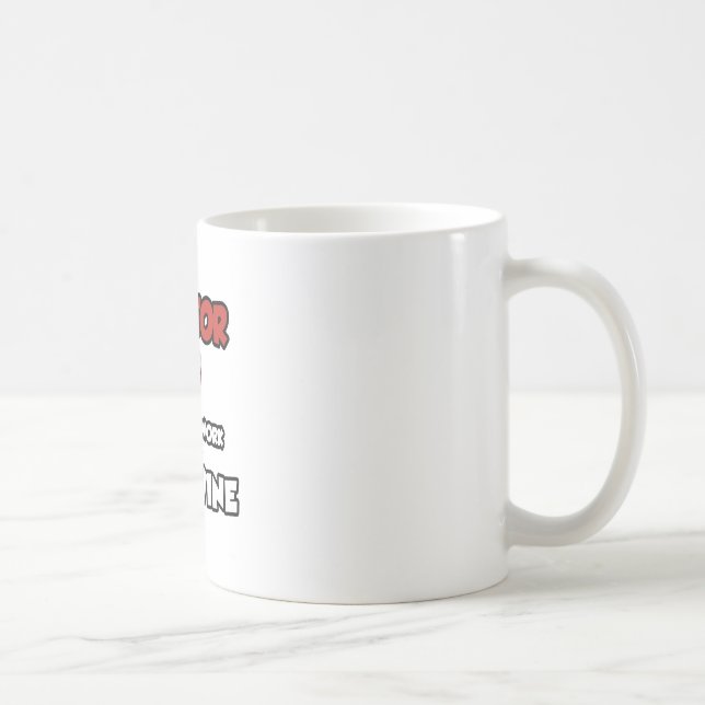 Mug Docteur... Travaillera Pour Le Vin (Droite)