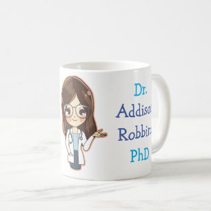 Mug Doctorat customisé Dr (Votre nom)