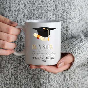 Mug Doctorat Diplôme Phinished Doctorat Doctorat Docte