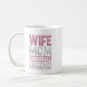 Mug Dodgeball Femme Maman Vocation Ball Légende Person
