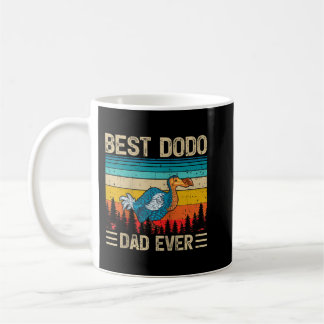 Mug Dodo Bird Vintage Funny Best Dodo Dad Ever Father'
