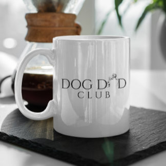 Mug Dog Dad Club Minimal Line Art