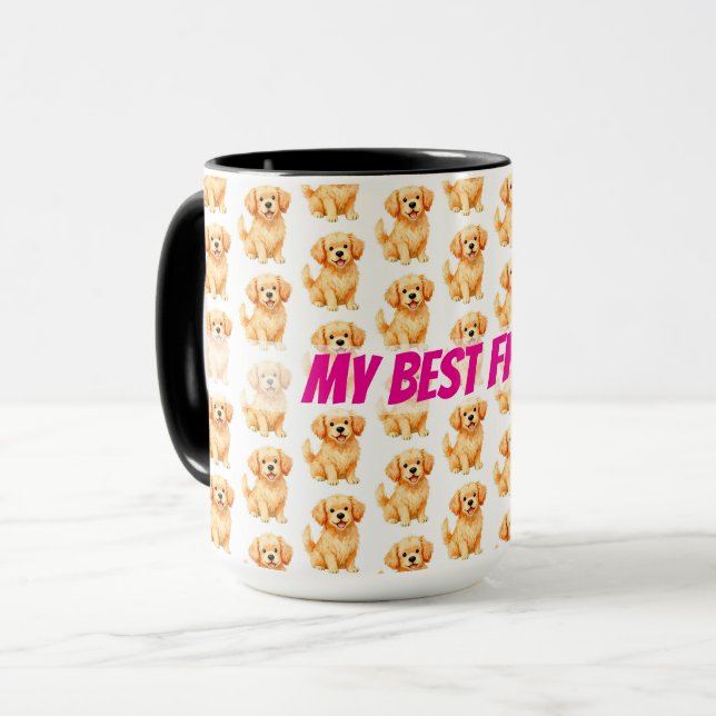 Mug Dog Grooming Personalized Luxury Modern Collection (Devant gauche)