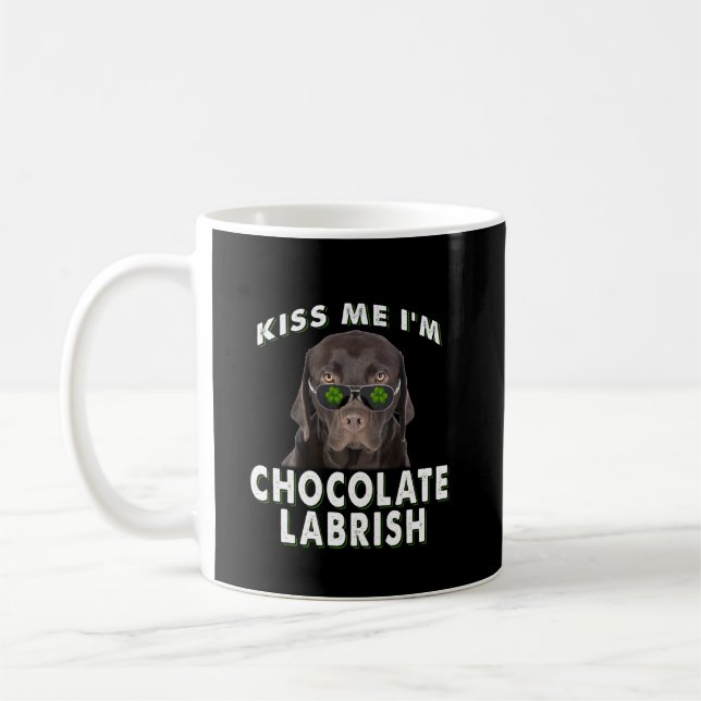 Mug Dog Lover | Kiss Me I'm Chocolat Labrish (Gauche)