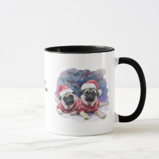 Mug Dog Lovers Christmas Coffee Mug/Pug