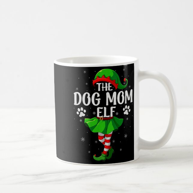Mug Dog Mom Elf Christmas Girls Women Elf Squad Xmas F (Droite)