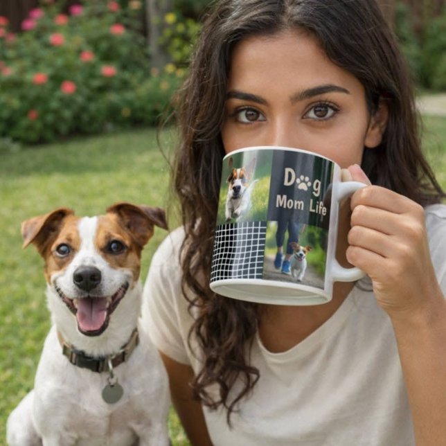 Mug Dog Mom Mode ON Modern Pet Lover Design (Créateur téléchargé)