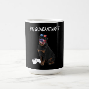 Mug Dog Rotttweiler Ew Quantiné Chien Portant Un Visag