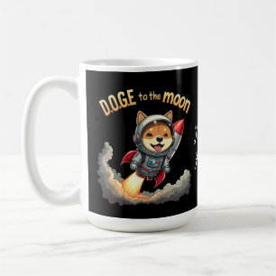 Mug Doge to the Moon Le voyage ultime de la Dogecoin