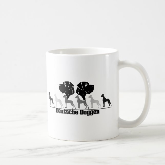 Mug Doggenlogo Schwarz Grau (Droite)