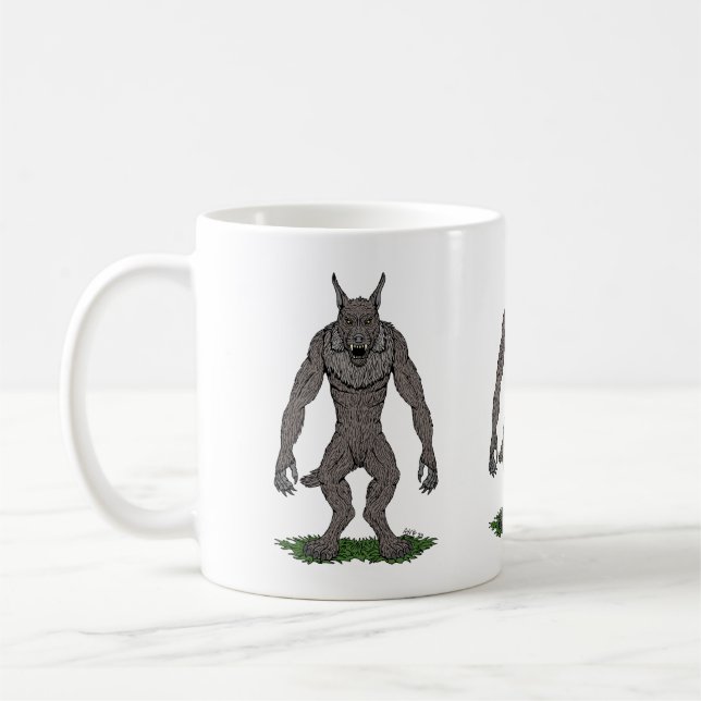 Mug Dogman Cryptid ou Werewolf (Gauche)