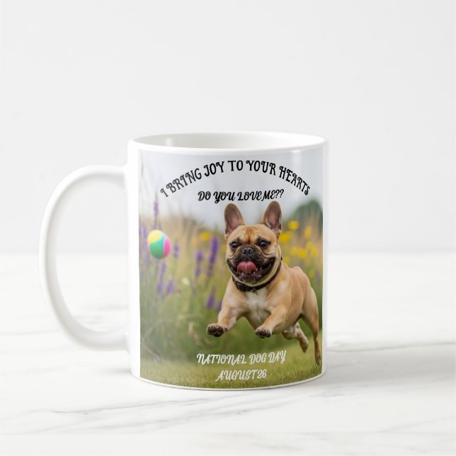 Mug Dogs' Day Out: Fun Design for National Dog Day on  (Gauche)