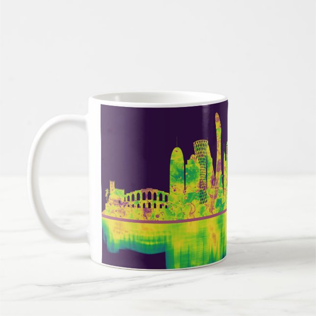 Mug Doha Qatar Skyline (Gauche)