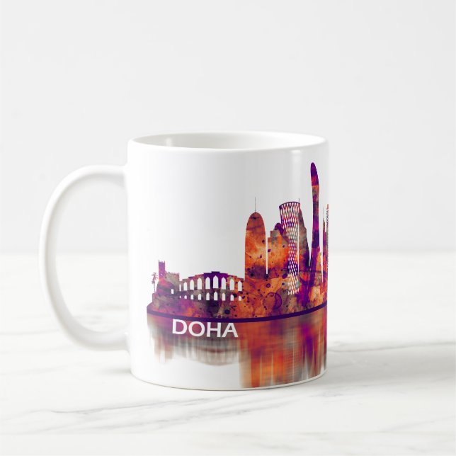 Mug Doha Qatar Skyline (Gauche)