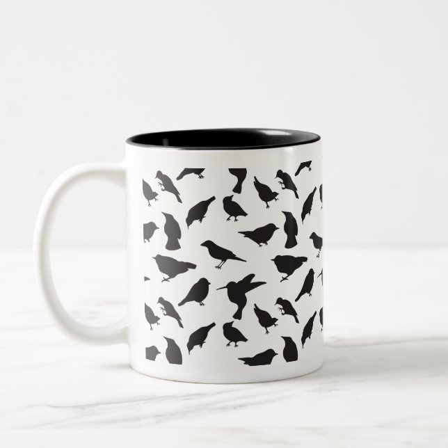 Mug d'oiseaux à motifs (Gauche)