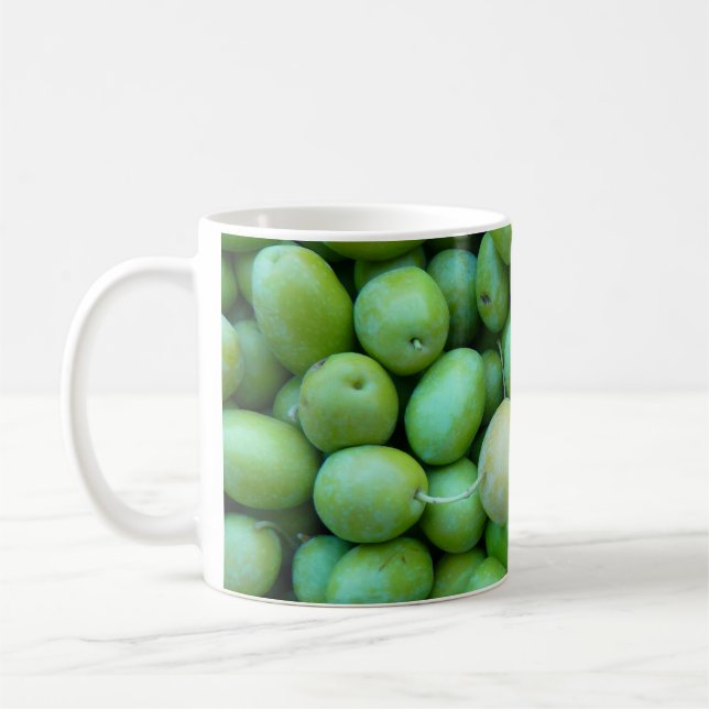 Mug d'olives vertes fraîches (Gauche)