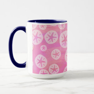 Mug Dollar de sable blanc et rose