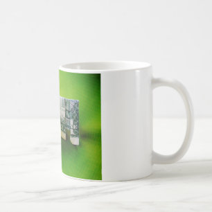 Mug Dollar facture origami éléphant sur arrière - plan