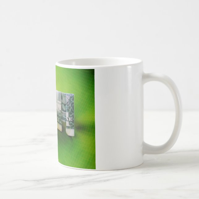 Mug Dollar facture origami éléphant sur arrière - plan (Droite)