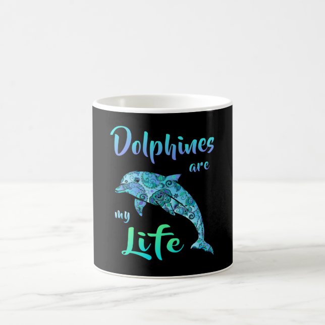 Mug Dolphin Dolphins Océan Poisson de mer Animal drôle (Centre)