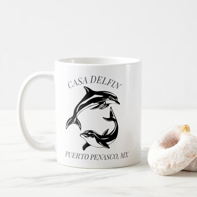 Mug Dolphin House Beach STR Location Home (Avec donut)