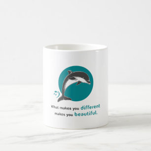 Mug Dolphins Dolphin Océan Poisson de mer Animal Idée 