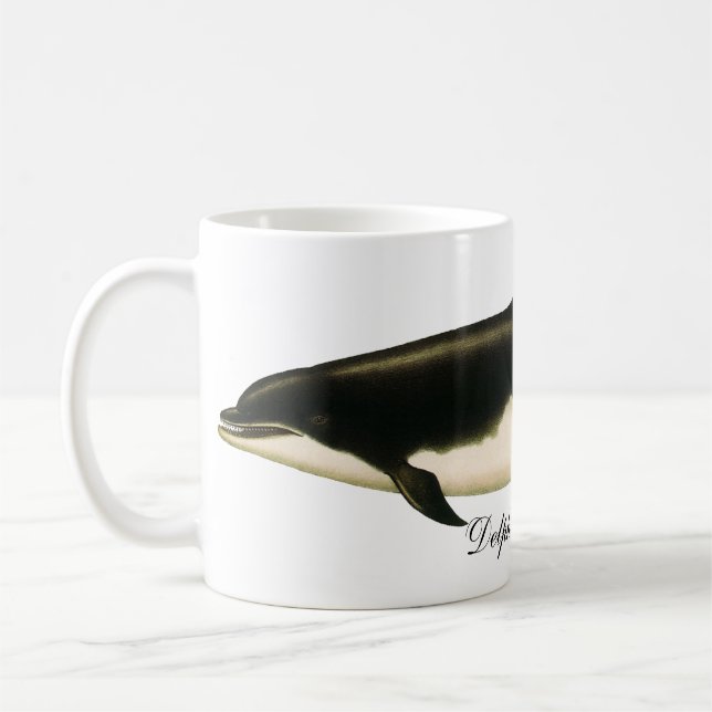 Mug Dolphins vintages Delphinus Tursio, Mammifères mar (Gauche)