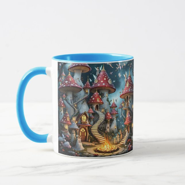 Mug Domaine forestier de champignons mignons d'Imagina (Gauche)
