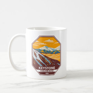 Mug Domaine skiable d'hiver de Keystone Colorado 