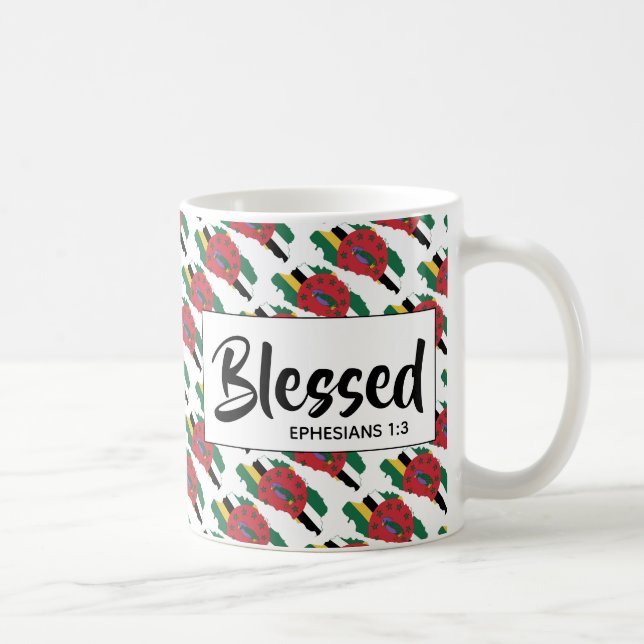 Mug DOMINICA Bienheureux Éphésiens Écriture Chrétienne (Droite)