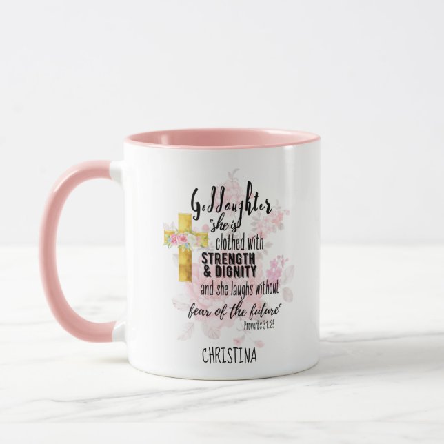 Mug Don Adolescent Godgirl Proverbe personnalisé (Gauche)
