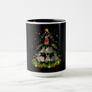 Mug Don Bunny   Lapin Lapin Lumière Arbre de Noël