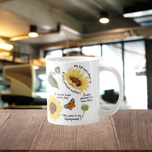 Mug Don d'autonomisation des tournesols, autosoins pos (Créateur téléchargé)