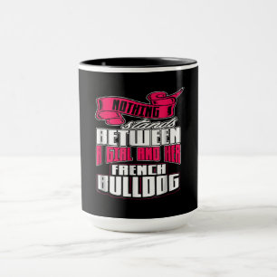 Mug Don de chien Entre Une Fille Et Son Bulldog Fran