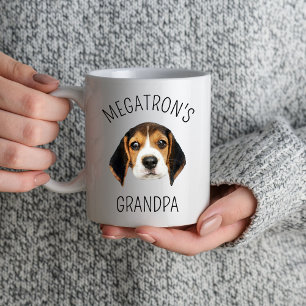 Mug Don de chien grand-père Fête des pères Cadeau Nom 