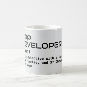 Mug Don de définition de développeur de logiciel amusa