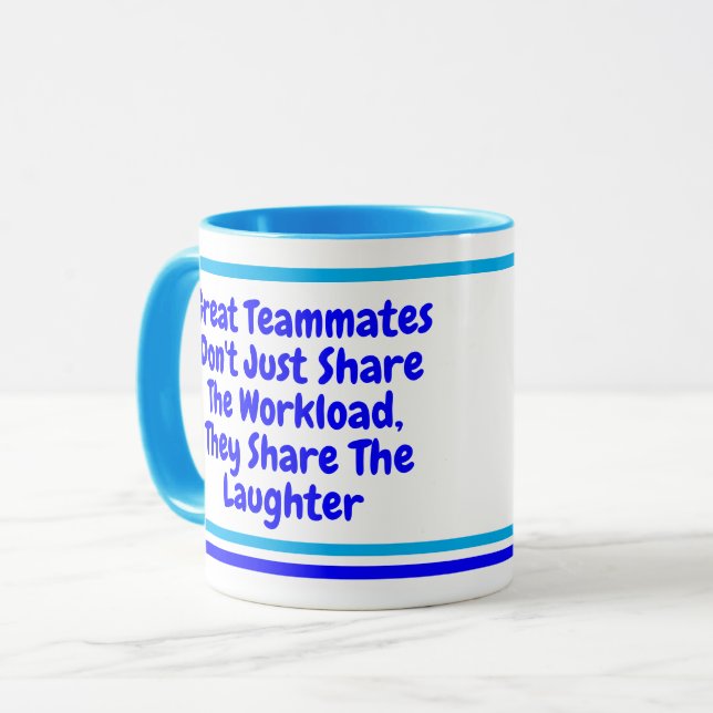 Mug Don de devis de travail d'équipe pour les collègue (Devant gauche)