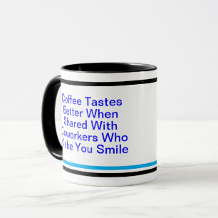 Mug Don de devis de travail positif pour collègue, mot
