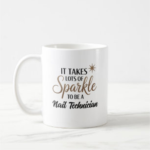 Mug Don de devis Sparkle pour le technicien en ongle