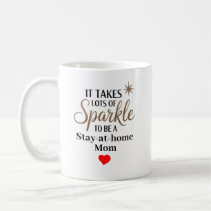 Mug Don de devis Sparkle pour maman au foyer