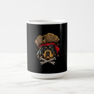Mug Don de Jolly roger d'Halloween Rottweiler Pirate D