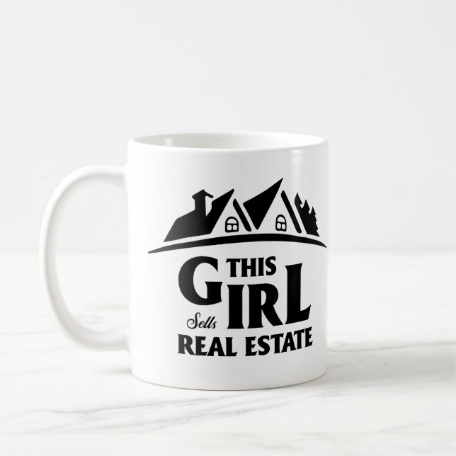 Mug Don de l'agent immobilier Funny Real Estate Agent  (Gauche)