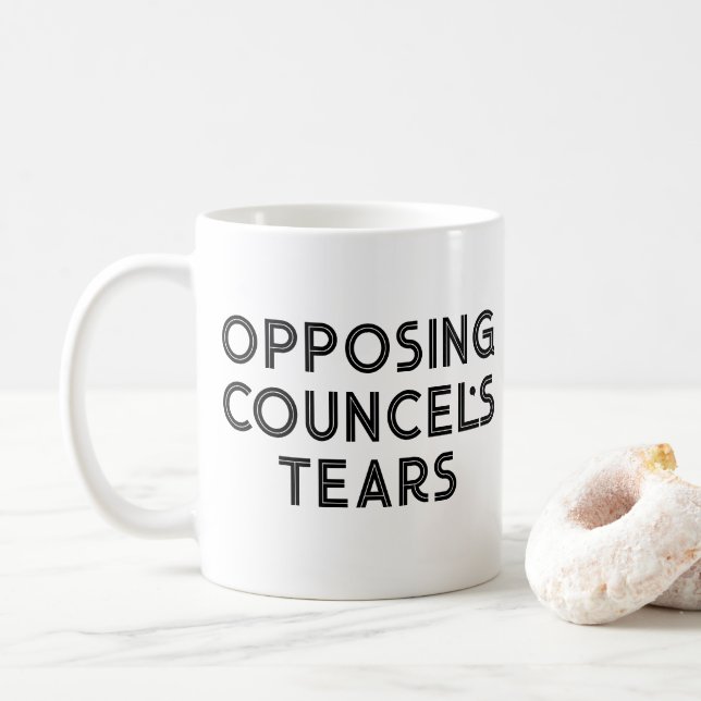 Mug Don de l'avocat contre la lacune du conseiller (Avec donut)