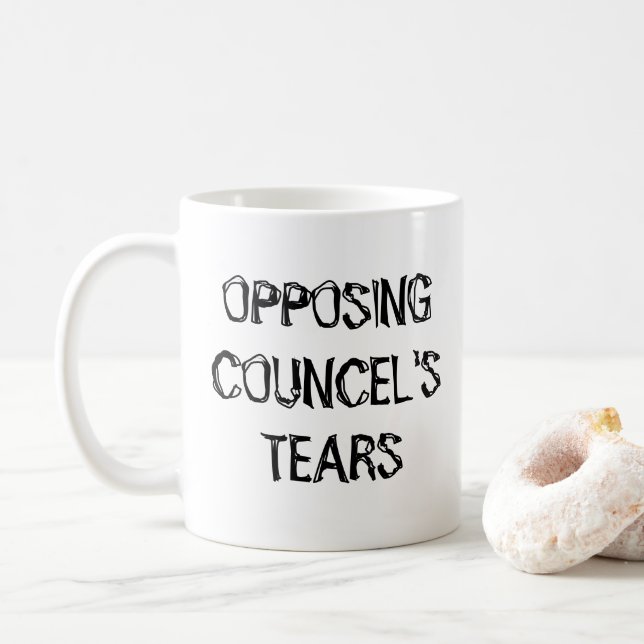 Mug Don de l'avocat contre la lacune du conseiller (Avec donut)