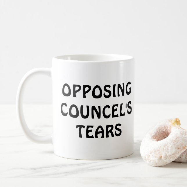 Mug Don de l'avocat contre la lacune du conseiller (Avec donut)