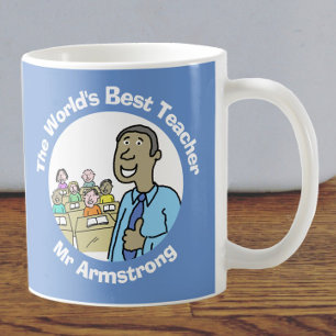 Mug Don de l'enseignant. Meilleur enseignant masculin