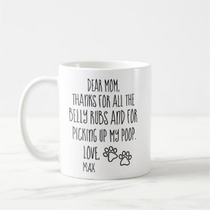 Mug Don de maman chien, Fête des mères maman chien per
