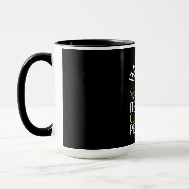 Mug Don de scientifique | Bactéries C'Est La Seule Cul (Gauche)